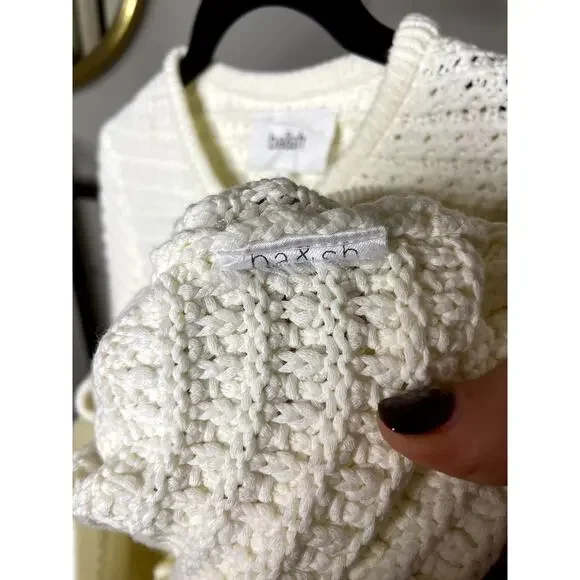 Ba&sh Gaspard Ecru Knitted Jacket size 2 M medium - Picture 5 of 6